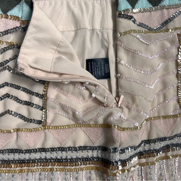 SANCTUARY Sequin Geometric Skirt Size S - Picture 4 of 8